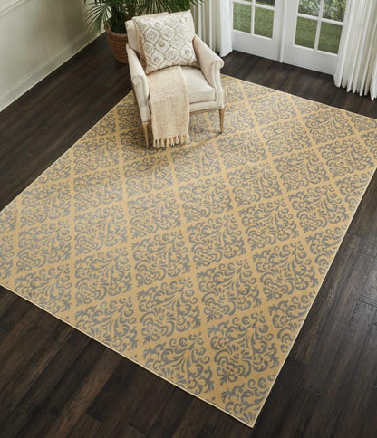 Nourison - Grafix GRF06 Beige 710in x 910in Large Rug - GRF06-99446394927_CLOSEOUT veiw 2