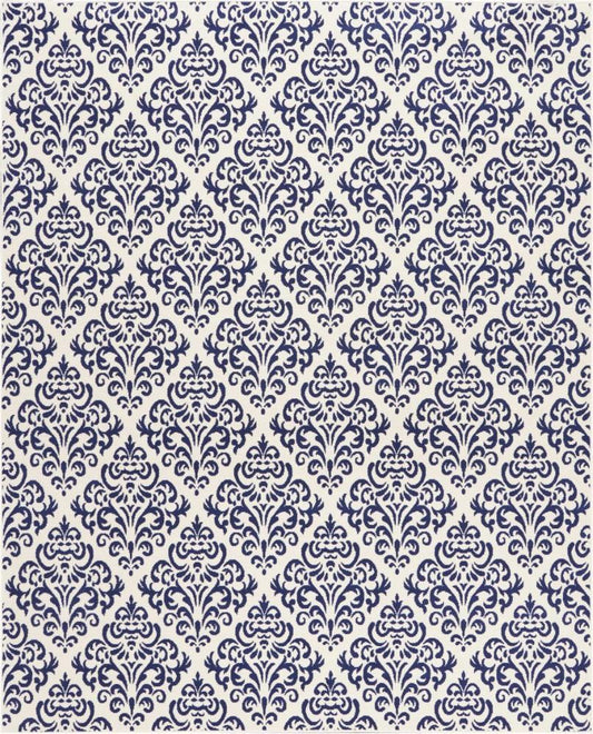 Nourison - Grafix GRF06 Navy Blue and White 710in x 910in Large Rug - GRF06-99446411686 veiw 1