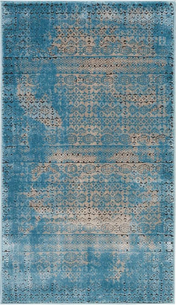Nourison - Karma 22in x 39in Blue Vintage Area Rug - KRM01-99446166777_CLOSEOUT veiw 1