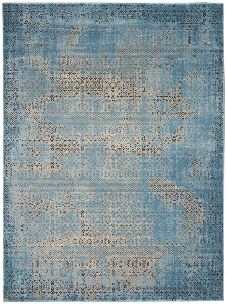 Nourison - Karma KRM01 Blue 39in x 59in Area Rug - KRM01-99446268938_CLOSEOUT veiw 1