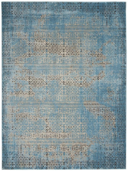 Nourison - Karma KRM01 Blue 53in x 74in Area Rug - KRM01-99446268945_CLOSEOUT veiw 1