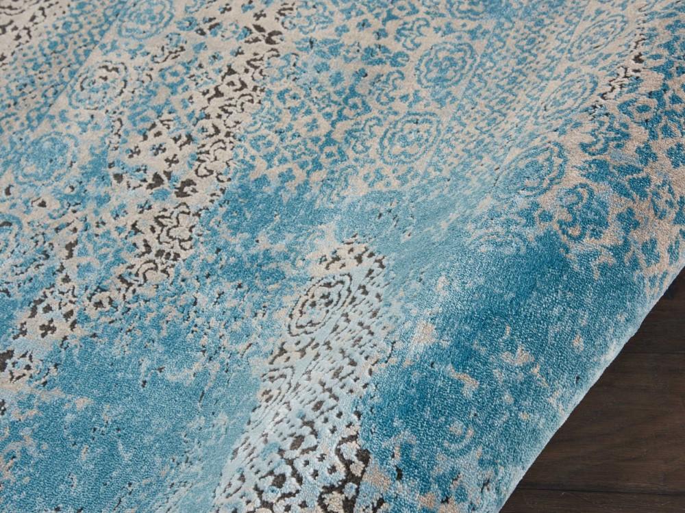 Nourison - Karma KRM01 Blue 710in x Round Large Rug - KRM01-99446072504_CLOSEOUT veiw 2