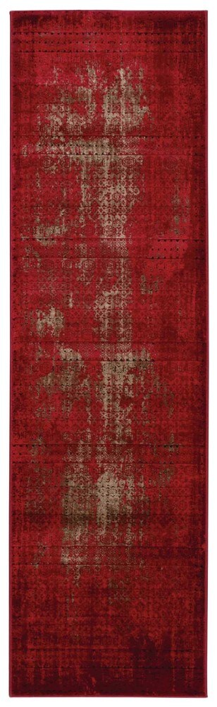 Nourison - Karma KRM01 Red 22in x 76in Hallway Rug - KRM01-99446268853_CLOSEOUT veiw 1