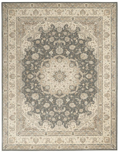 Nourison - Living Treasures 76in x 96in Bone and Ivory Area Rug - LI15-99446738288_CLOSEOUT veiw 1