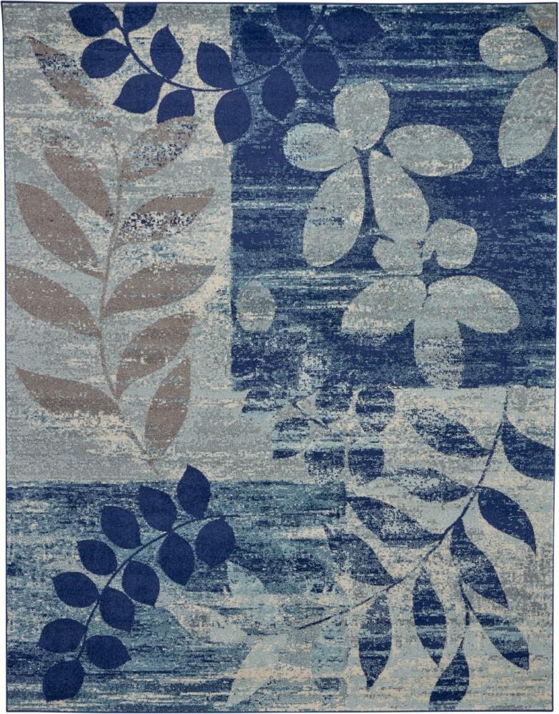 Nourison - Tranquil TRA01 Navy Blue 810in x 1110in Oversized Rug - TRA01-99446483690 veiw 1