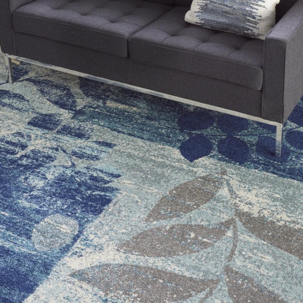 Nourison - Tranquil TRA01 Navy Blue 8 x 10 Oversized Rug - TRA01-99446483683 veiw 3