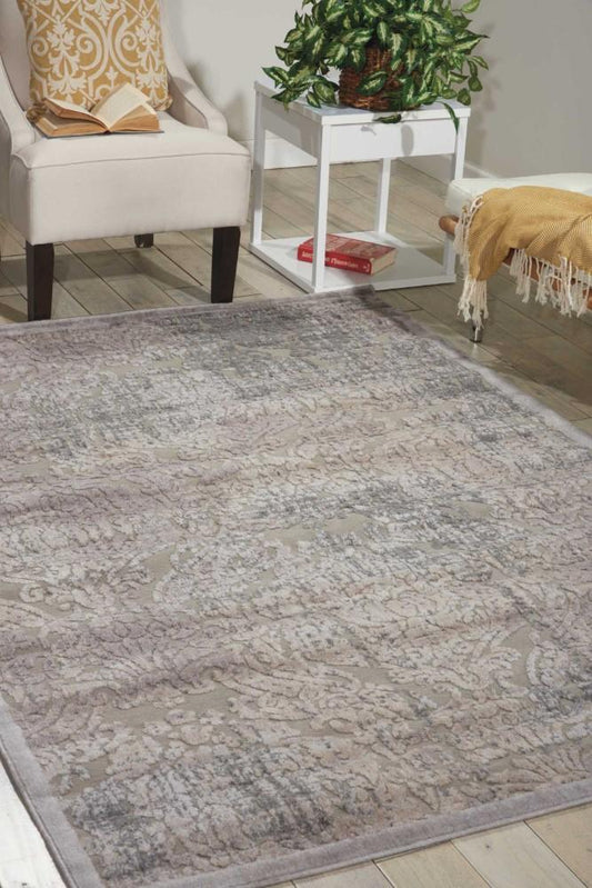 Nourison - Graphic Illusions GIL09 Bone 67in x 96in Rug - GIL09-99446332653 - CLOSEOUT veiw 2
