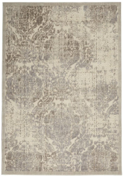 Nourison - Graphic Illusions GIL09 White 36in x 56in Area Rug - GIL09-99446131607 - CLOSEOUT veiw 1