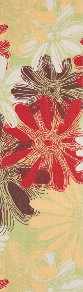 Nourison - Home & Garden RS022 Green 23in x 8 Hallway Rug - RS022-99446256935_CLOSEOUT veiw 1