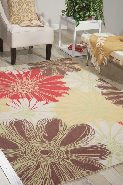Nourison - Home & Garden RS022 Green 79in x 1010in Rug - RS022-99446112514_CLOSEOUT veiw 2