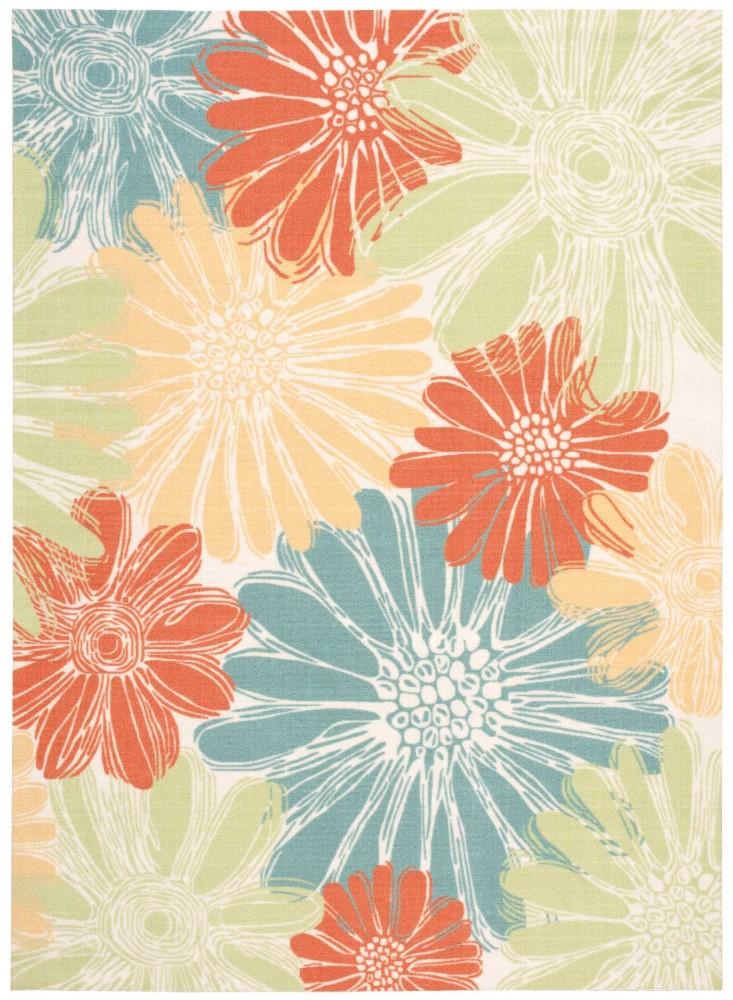 Nourison - Home & Garden RS022 Multicolor 10x13 Rug - RS022-99446112569_CLOSEOUT veiw 1