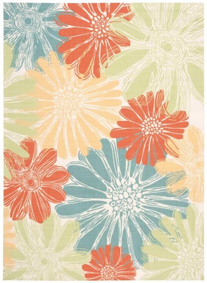 Nourison - Home & Garden RS022 Multicolor 10x13 Rug - RS022-99446112569_CLOSEOUT veiw 1