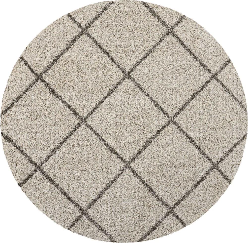 Nourison - Brisbane BRI03 Beige 67in x Round Rug - BRI03-99446003126_CLOSEOUT veiw 1
