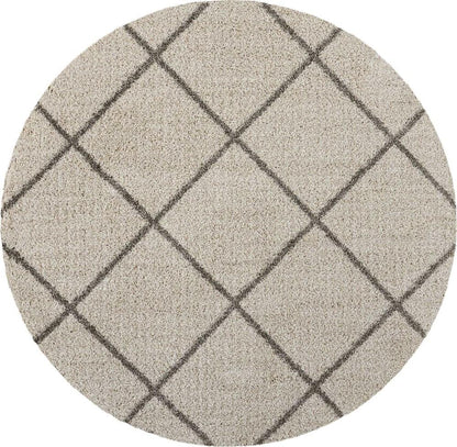 Nourison - Brisbane BRI03 Beige 67in x Round Rug - BRI03-99446003126_CLOSEOUT veiw 1