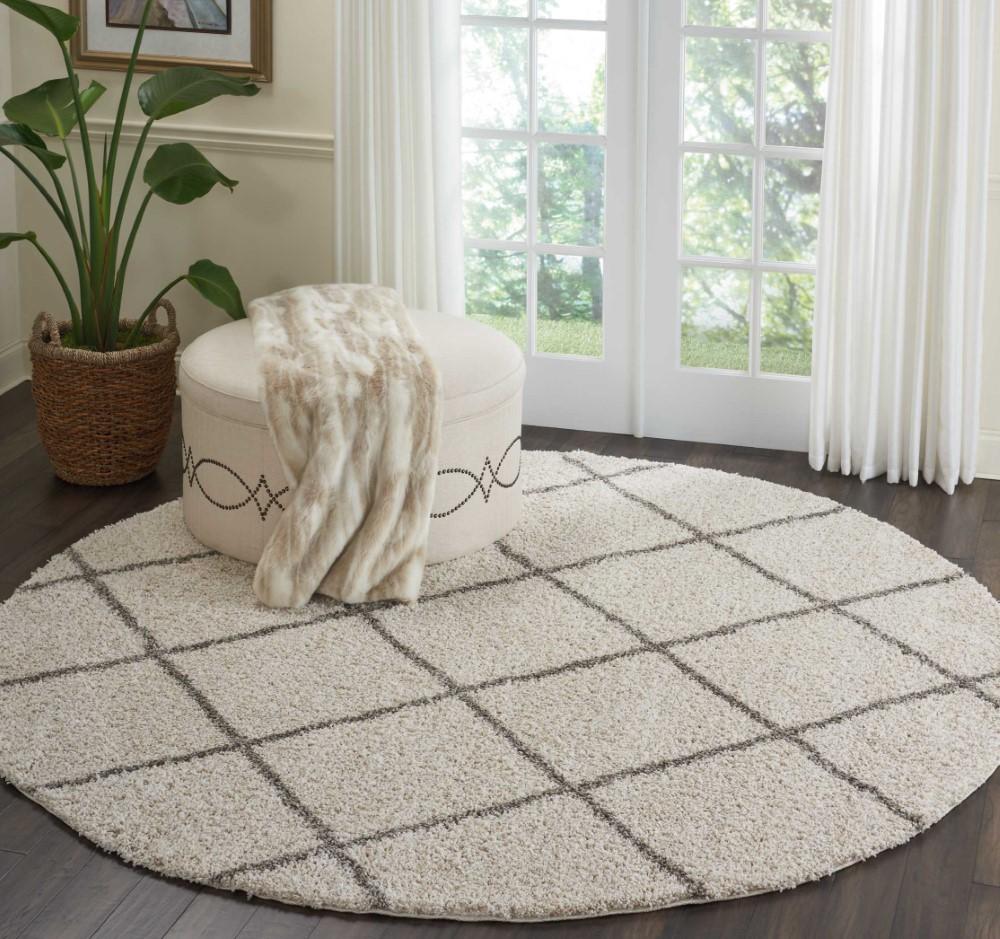 Nourison - Brisbane BRI03 Beige 82in x Round Rug - BRI03-99446003300_CLOSEOUT veiw 2