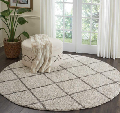 Nourison - Brisbane BRI03 Beige 82in x Round Rug - BRI03-99446003300_CLOSEOUT veiw 2