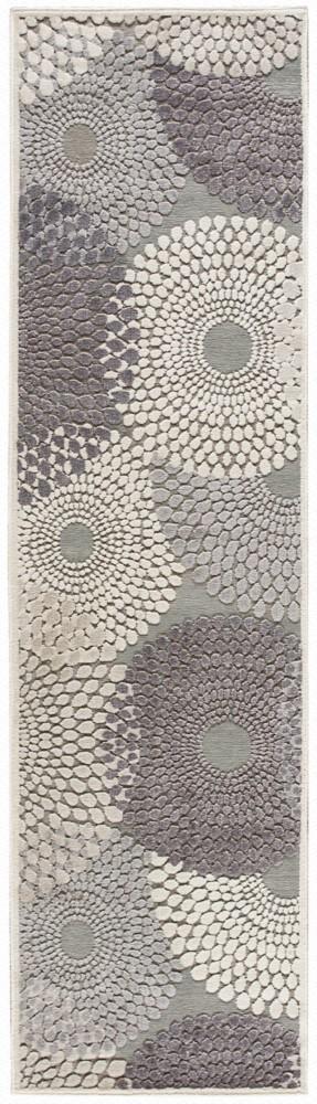Nourison - Graphic Illusions GIL04 Bone 23in x 8 Hallway Rug - GIL04-99446118011 - CLOSEOUT veiw 1