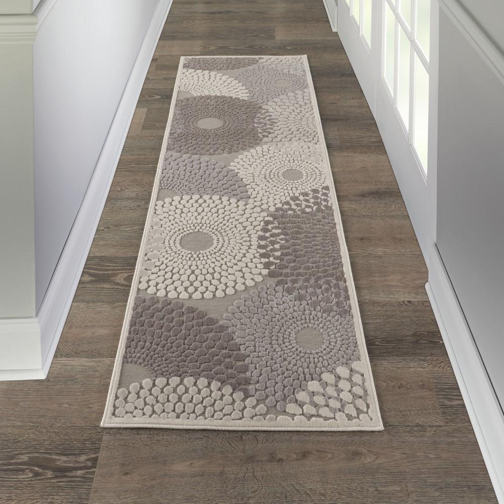 Nourison - Graphic Illusions GIL04 Bone 23in x 8 Hallway Rug - GIL04-99446118011 - CLOSEOUT veiw 2
