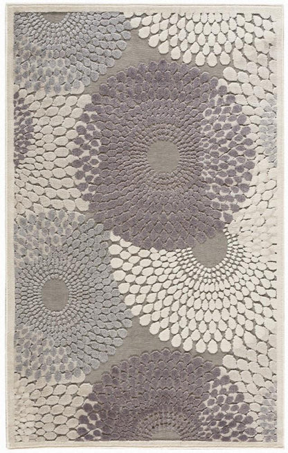 Nourison - Graphic Illusions GIL04 Bone 36in x 56in Area Rug - GIL04-99446118042 - CLOSEOUT veiw 1
