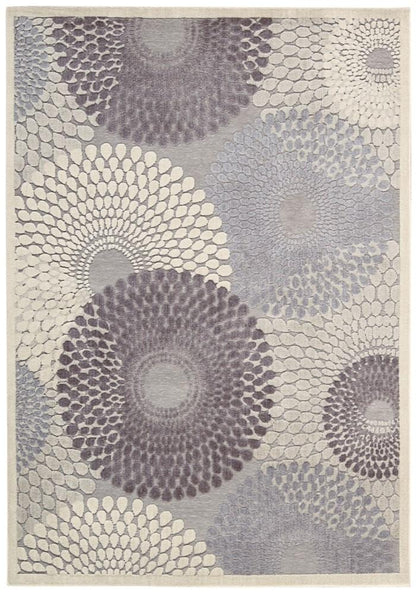 Nourison - Graphic Illusions GIL04 Bone 53in x 75in Area Rug - GIL04-99446118059 - CLOSEOUT veiw 1