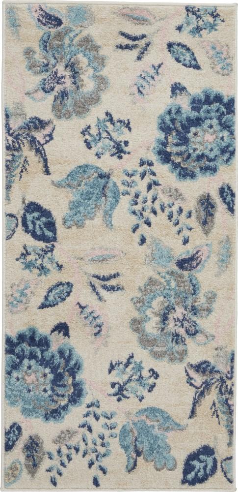 Nourison - Tranquil 2x4 Blue and White French Country Small Rug - TRA02-99446483744 veiw 1