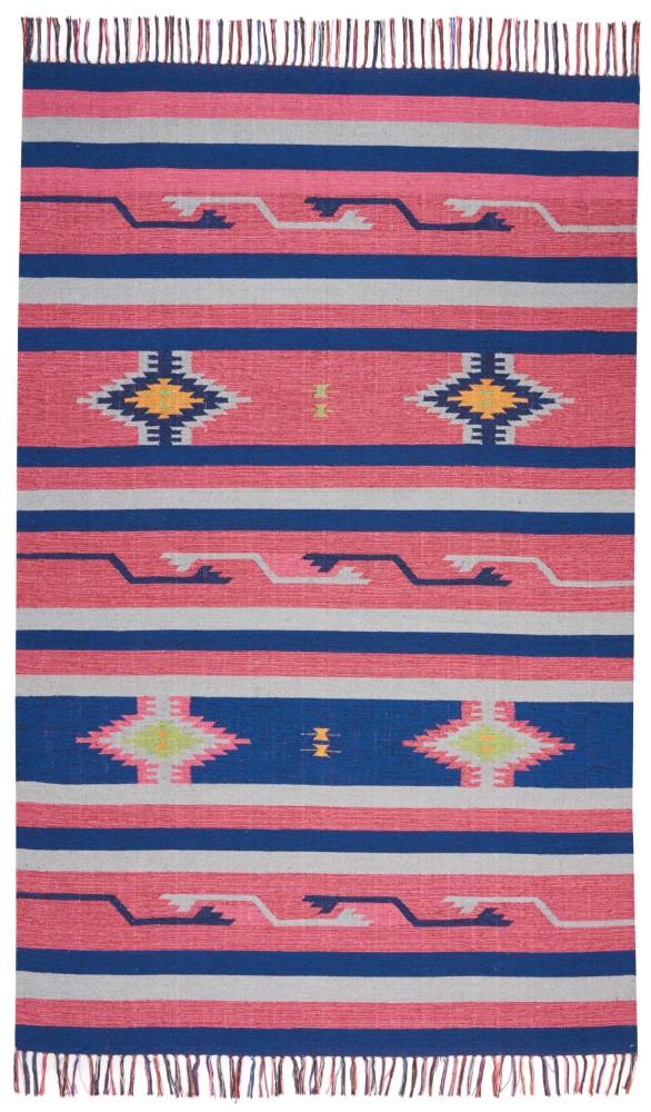 Nourison - Baja BAJ01 Pink and Blue 5x7 Southwestern Area Rug - BAJ01-99446395436 veiw 1