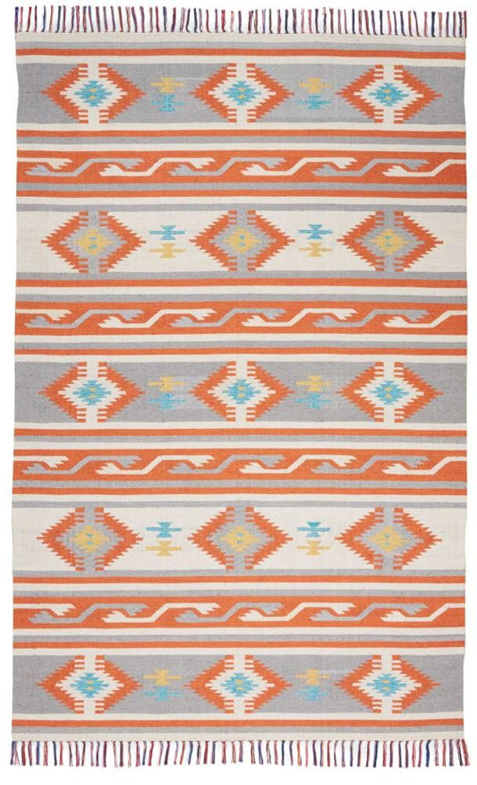 Nourison - Baja BAJ03 Ivory/Bone 8x10 Large Flat Weave Rug - BAJ03-99446395849 veiw 1