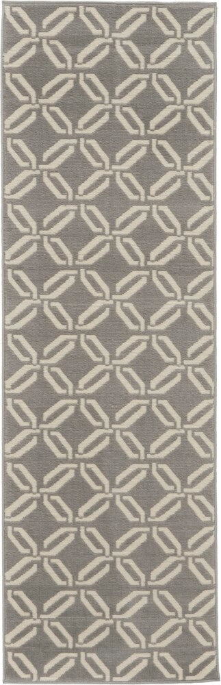 Nourison - Jubilant JUB17 Bone 23in x 73in Low-pile Hallway Rug - JUB17-99446479396 veiw 1