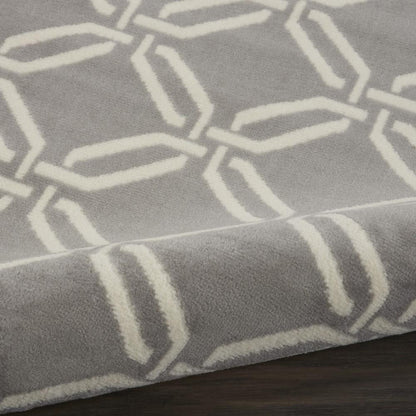 Nourison - Jubilant JUB17 Bone 23in x 73in Low-pile Hallway Rug - JUB17-99446479396 veiw 2