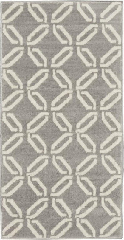 Nourison - Jubilant 2 x 4 Small Bone Trellis Area Rug - JUB17-99446479372 veiw 1