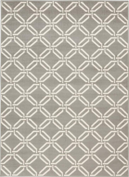 Nourison - Jubilant JUB17 Bone 4x6 Mid-century Area Rug - JUB17-99446479402 veiw 1