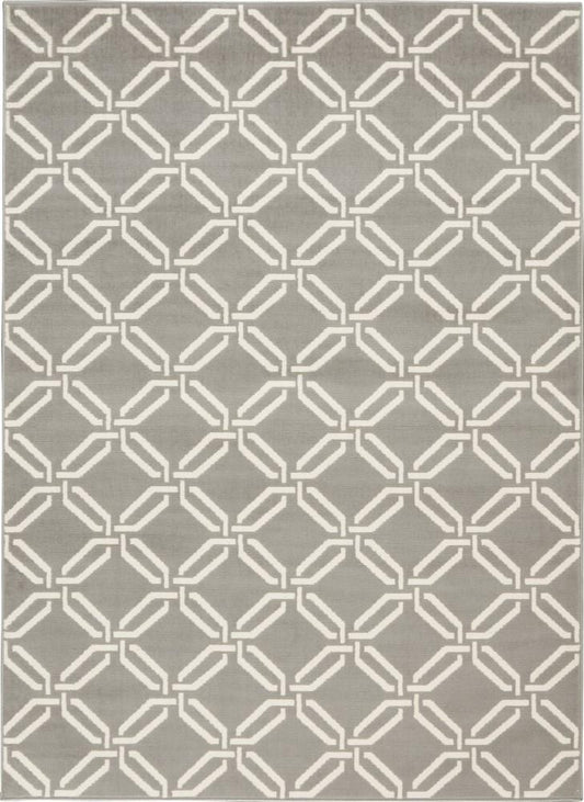 Nourison - Jubilant JUB17 Bone 4x6 Mid-century Area Rug - JUB17-99446479402 veiw 1