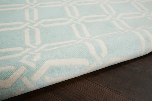 Nourison - Jubilant JUB17 Aqua 53in x 73in Mid-century Area Rug - JUB17-99446479501 veiw 2