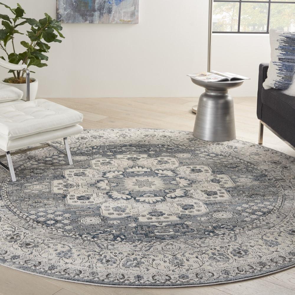 Nourison - Quarry 710in x Round Area Rug - QUA07-99446416360 veiw 2