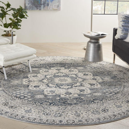 Nourison - Quarry 710in x Round Area Rug - QUA07-99446416360 veiw 2