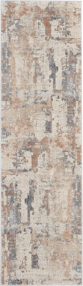 Nourison - Rustic Textures RUS06 Beige and Bone 22in x 76in Hallway Rug - RUS06-99446462169 veiw 1