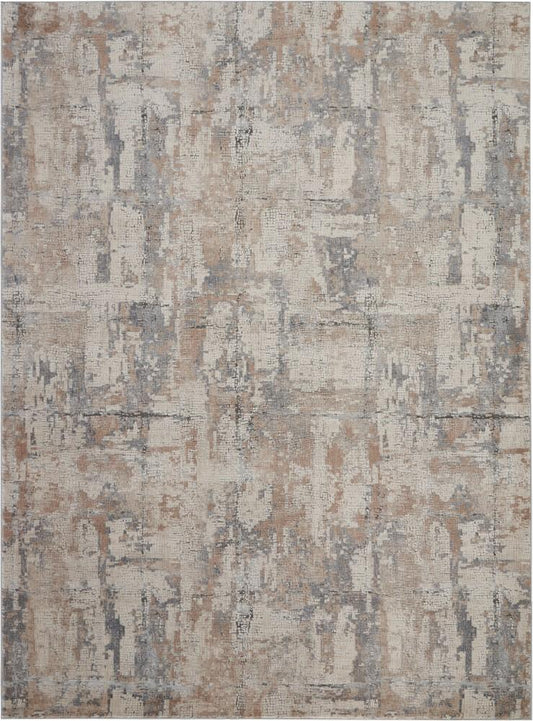 Nourison - Rustic Textures RUS06 Beige and Bone 710in x 106in Oversized Rug - RUS06-99446462251 veiw 1