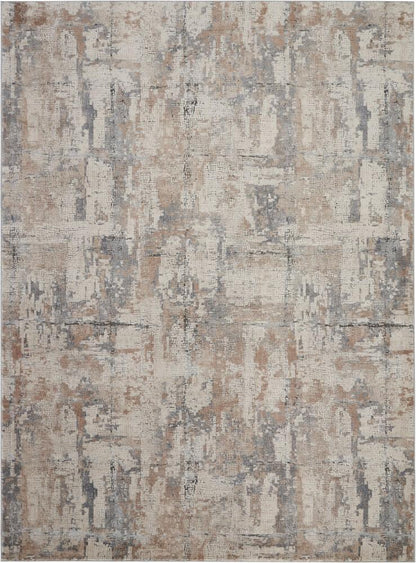 Nourison - Rustic Textures RUS06 Beige and Bone 93in x 129in Oversized Rug - RUS06-99446462152 veiw 1