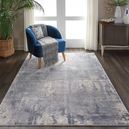 Nourison - Rustic Textures RUS06 Bone and Beige 53in x 73in Rustic Area Rug - RUS06-99446462305 veiw 2
