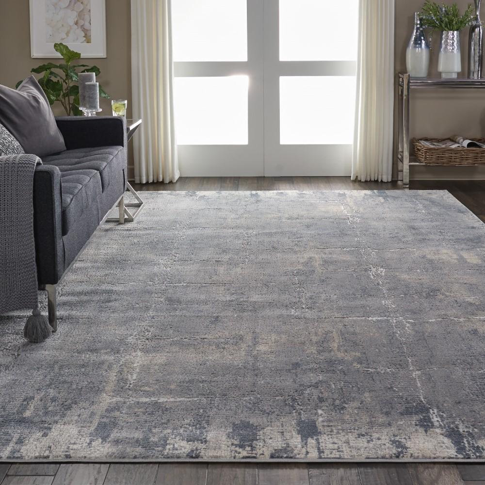 Nourison - Rustic Textures RUS06 Bone and Beige 93in x 129in Oversized Rug - RUS06-99446462268 veiw 3