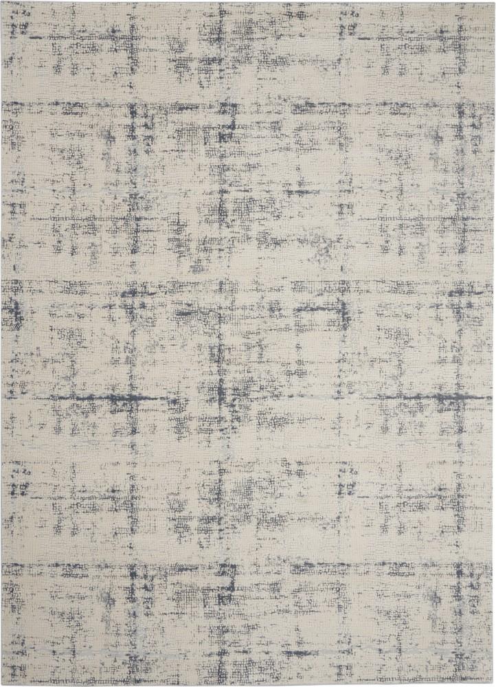 Nourison - Rustic Textures RUS06 Ivory and Grey 710in x 106in Oversized Textured Rug - RUS06-99446476388 veiw 1