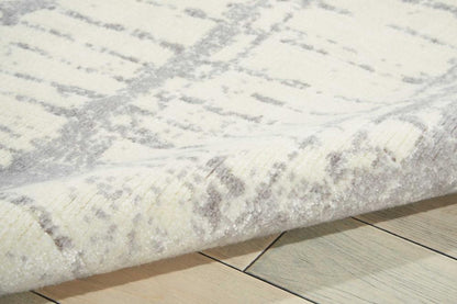 Nourison - Twilight TWI10 White 56in x 8 Area Rug - TWI10-99446292957_CLOSEOUT veiw 2
