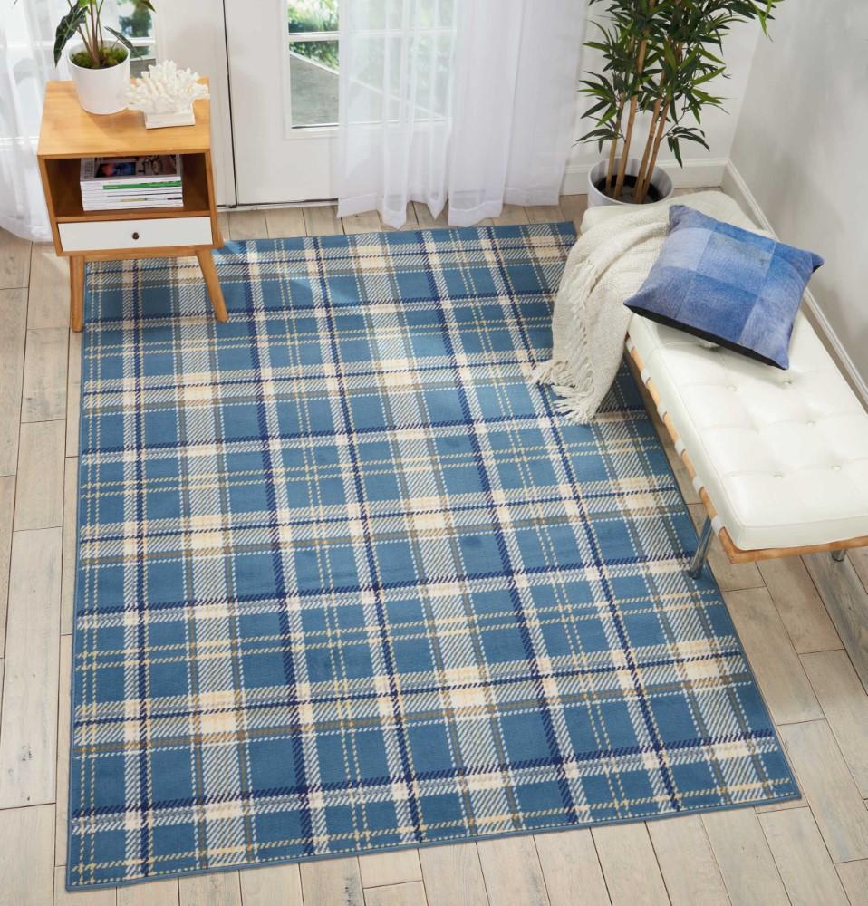 Nourison - Grafix GRF03 Blue 53in x 73in Area Rug - GRF03-99446411617 veiw 2