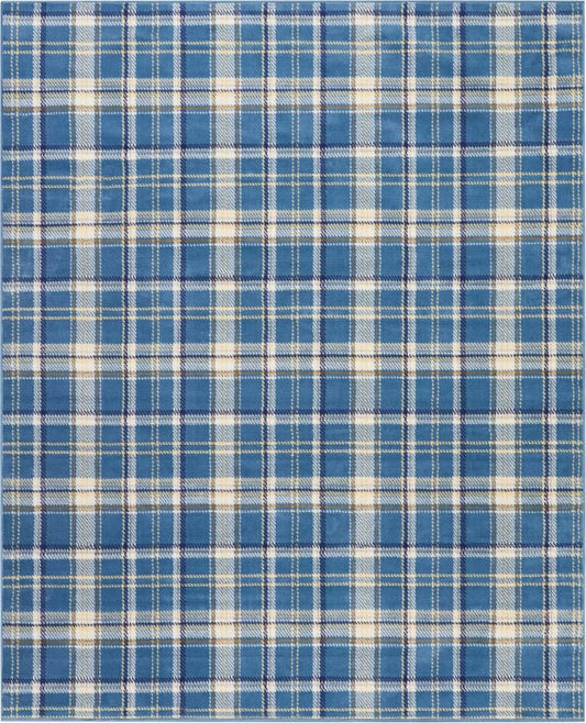 Nourison - Grafix GRF03 Blue 710in x 910in Large Rug - GRF03-99446411624 veiw 1
