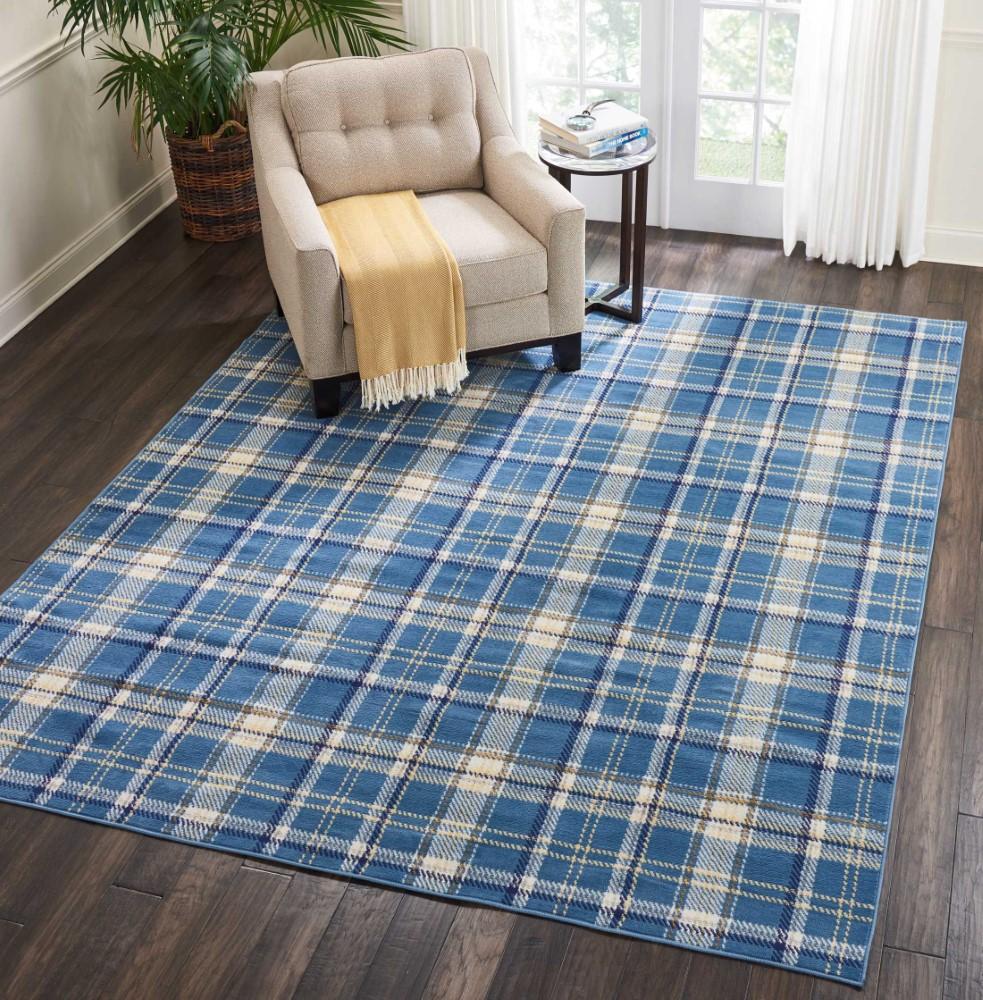 Nourison - Grafix GRF03 Blue 710in x 910in Large Rug - GRF03-99446411624 veiw 2