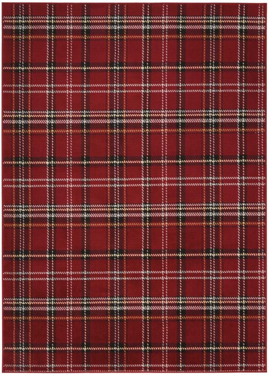 Nourison - Grafix GRF03 Red 53in x 73in Area Rug - GRF03-99446394729 veiw 1