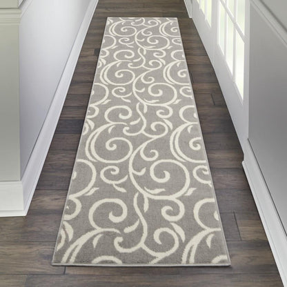 Nourison - Grafix GRF19 Bone 23in x 76in Hallway Rug - GRF19-99446411907 veiw 2