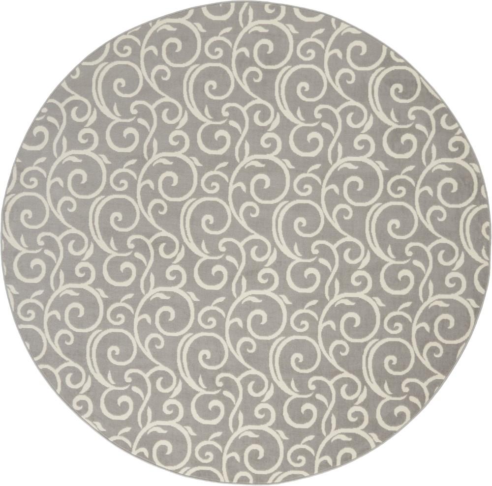 Nourison - Grafix GRF19 Bone 8 x Round Large Rug - GRF19-99446459190 veiw 1