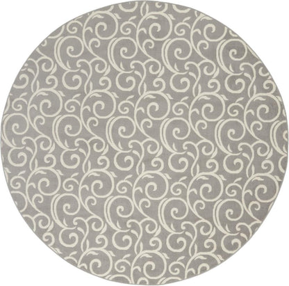 Nourison - Grafix GRF19 Bone 8 x Round Large Rug - GRF19-99446459190 veiw 1