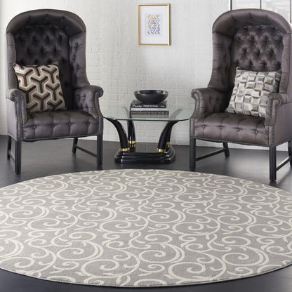 Nourison - Grafix GRF19 Bone 8 x Round Large Rug - GRF19-99446459190 veiw 2